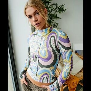 Damson Madder Peggy psychedelic Top